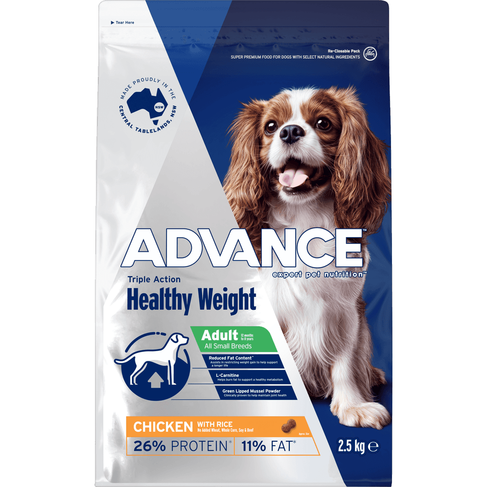 ADVANCE Healthy Weight Small Adult Dry Dog Food Chicken With Rice