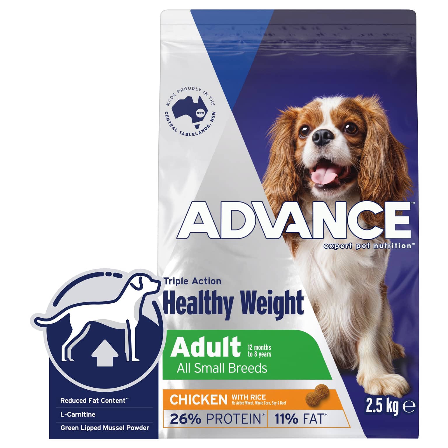 ADVANCE Healthy Weight Small Adult Dry Dog Food Chicken With Rice