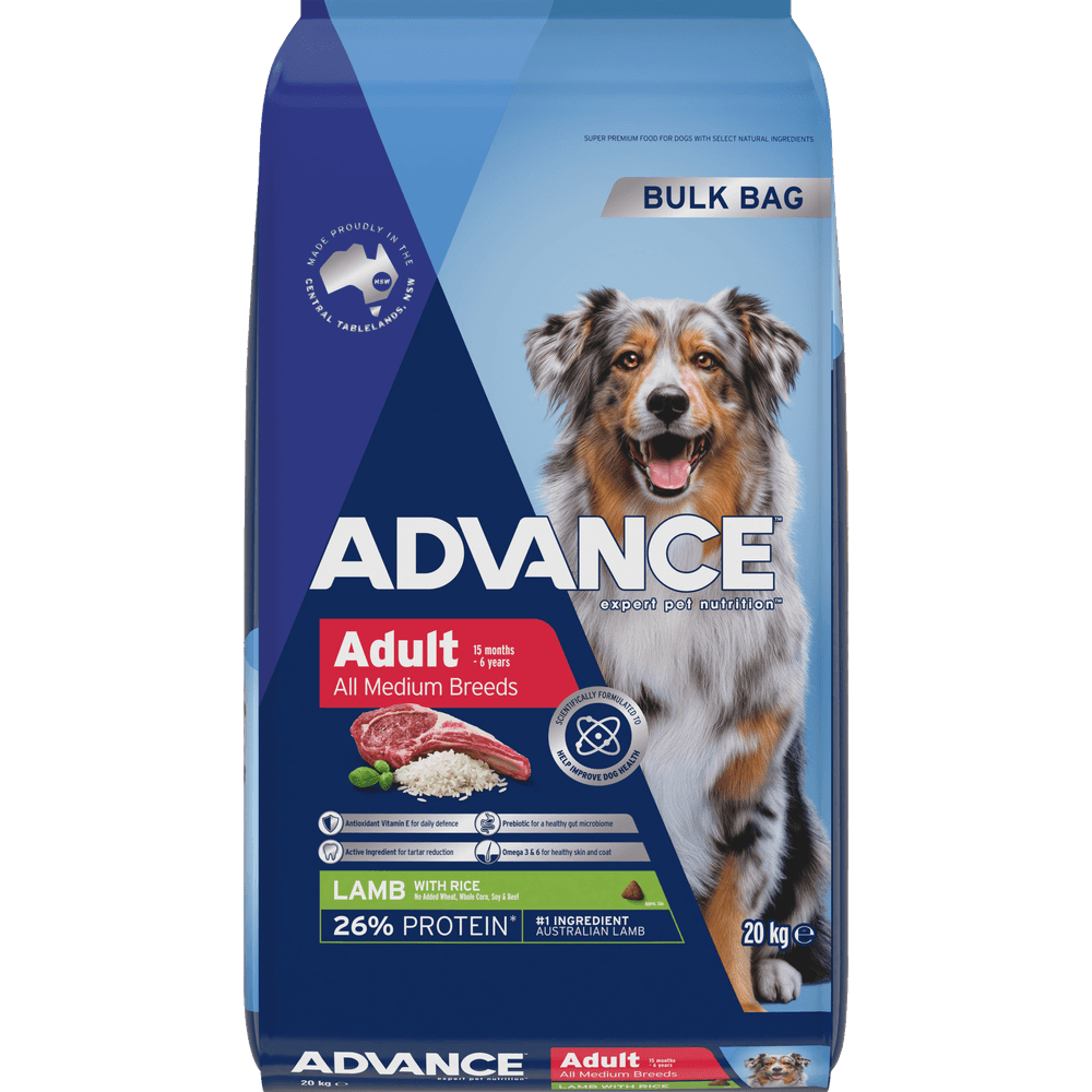 ADVANCE Medium Adult Dry Dog Food Lamb With Rice