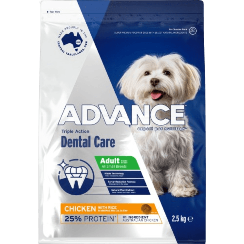 Triple Action Dental Care Small Adult Dry Dog Food Chicken With Rice