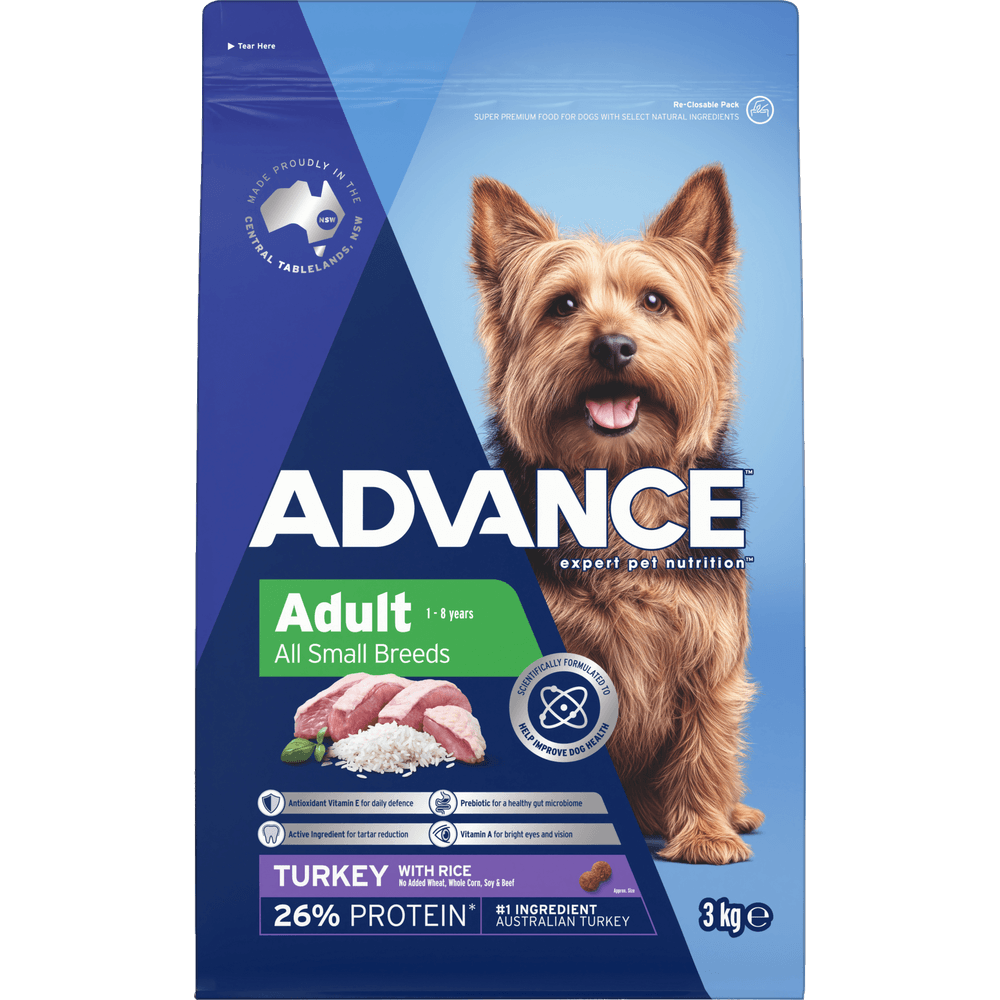 Small Adult Dry Dog Food Turkey With Rice