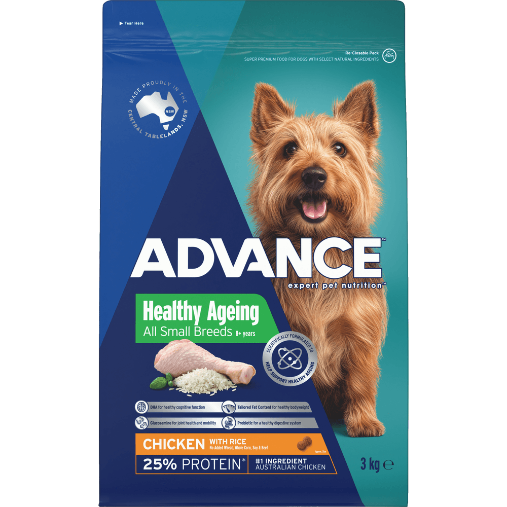 Healthy Ageing Small Adult Dry Dog Food Chicken With Rice