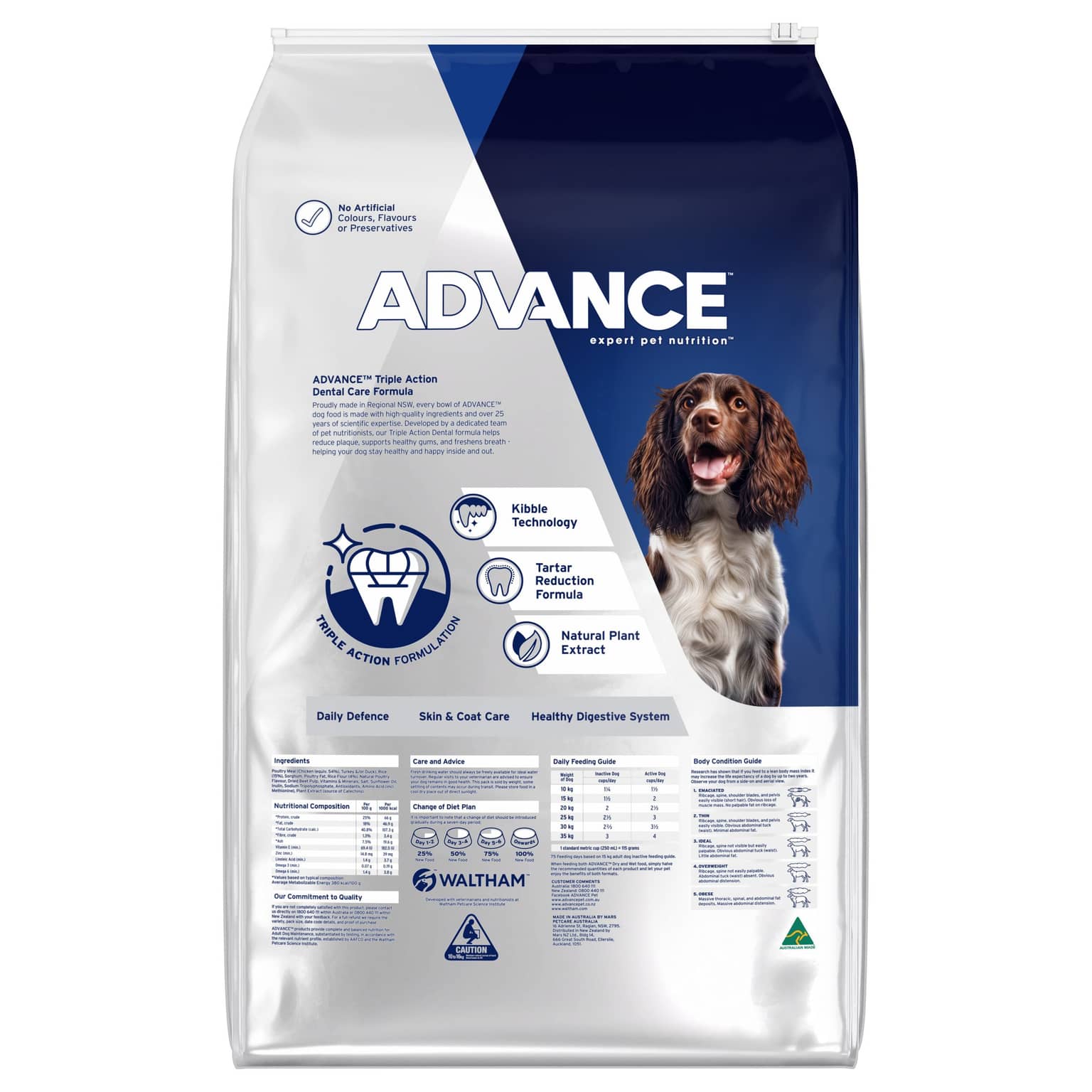 ADVANCE Triple Action Dental Care Medium Adult Dry Dog Food Chicken With Rice