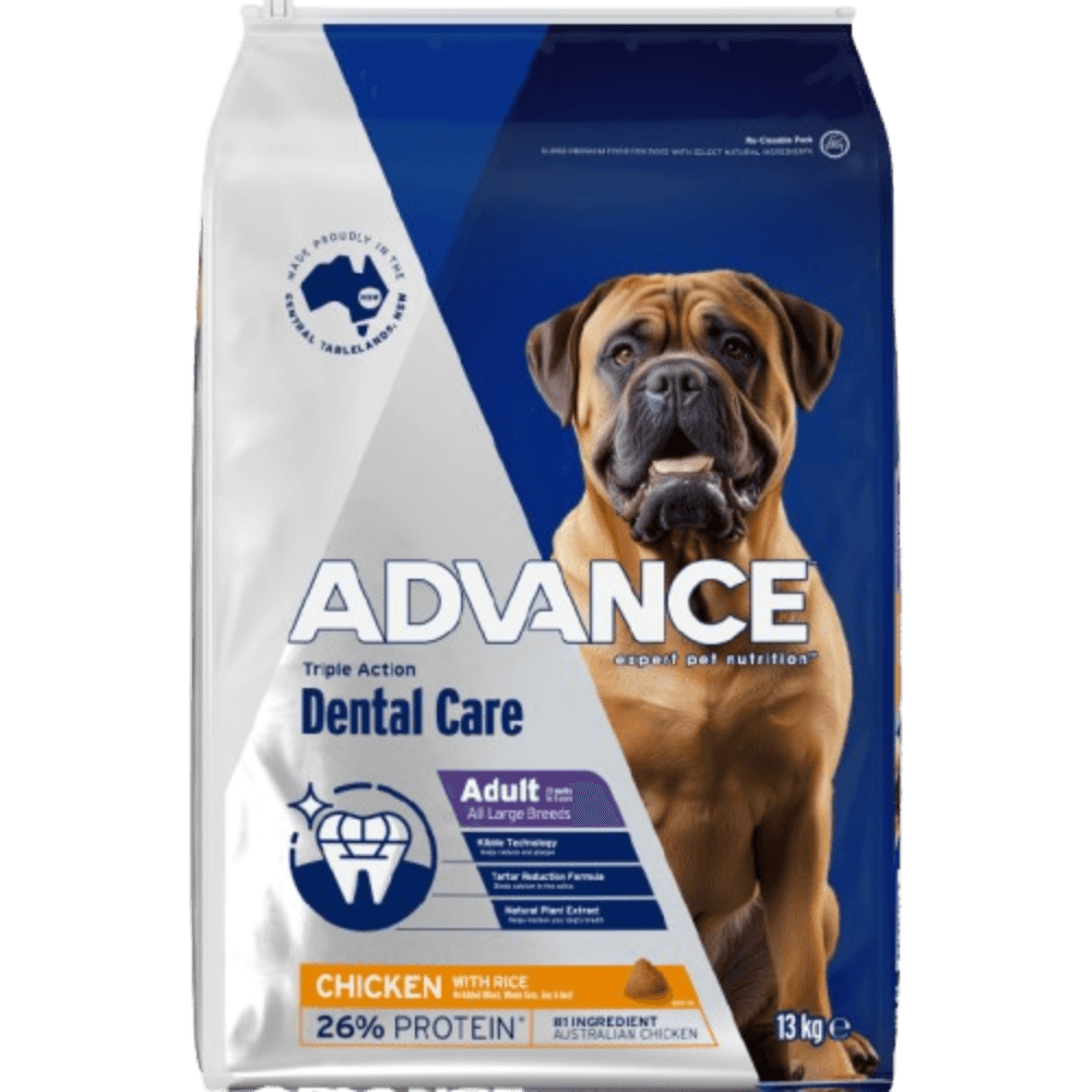 Triple Action Dental Care Large Adult Dry Dog Food Chicken With Rice