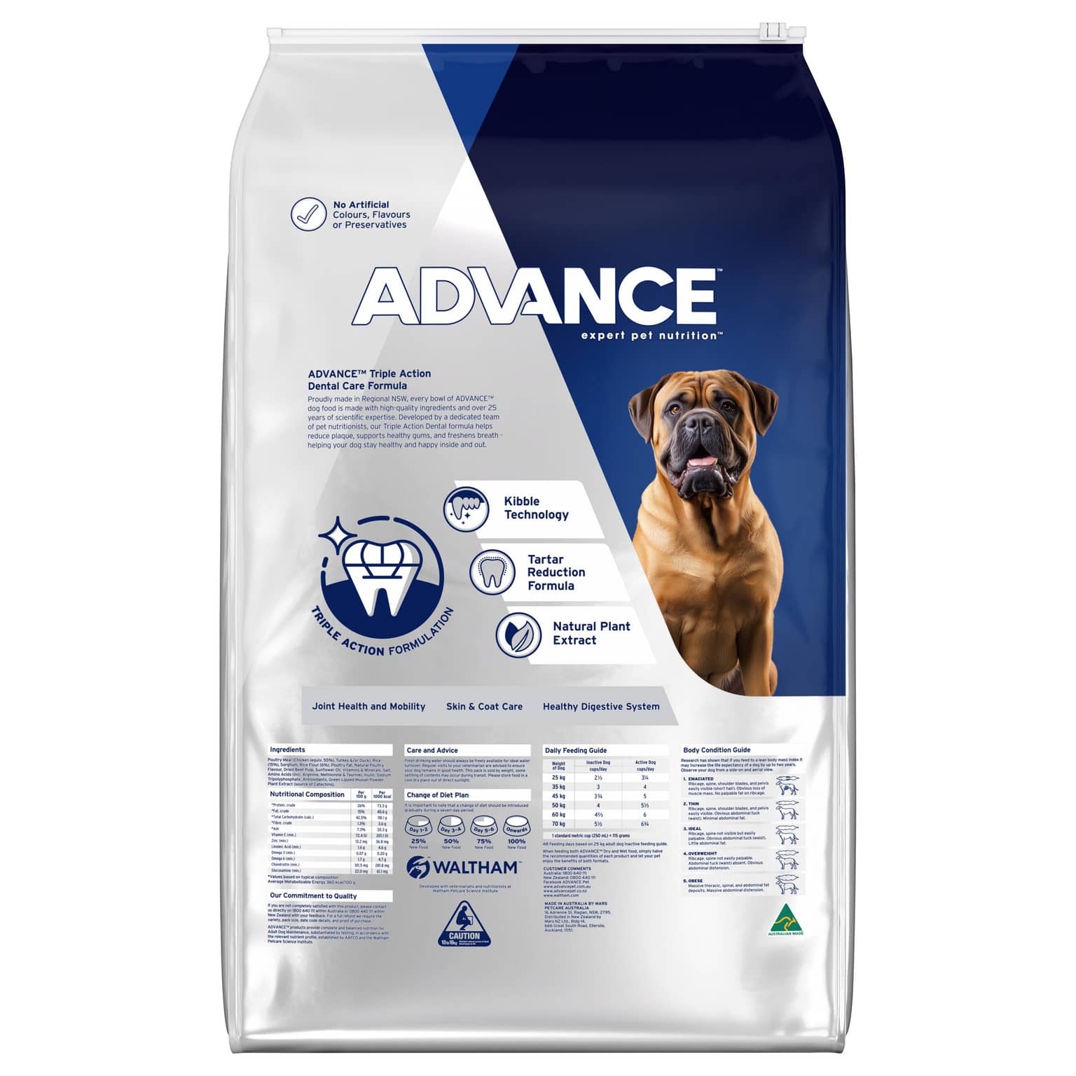 ADVANCE Triple Action Dental Care Large Adult Dry Dog Food Chicken With Rice