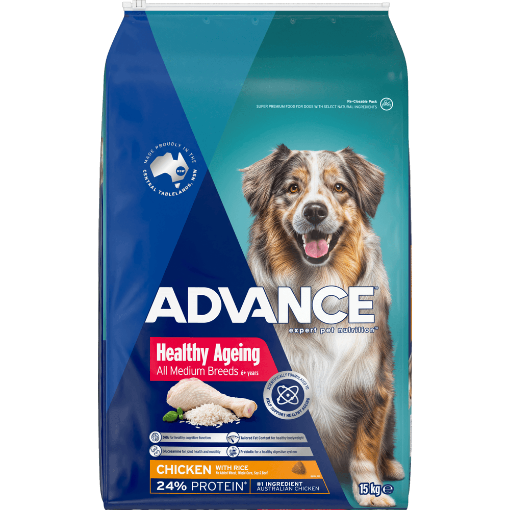 ADVANCE Healthy Ageing Medium Adult Dry Dog Food Chicken With Rice
