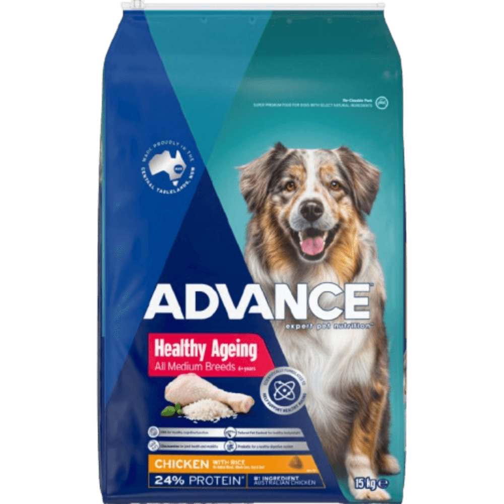 Healthy Ageing Medium Adult Dry Dog Food Chicken With Rice