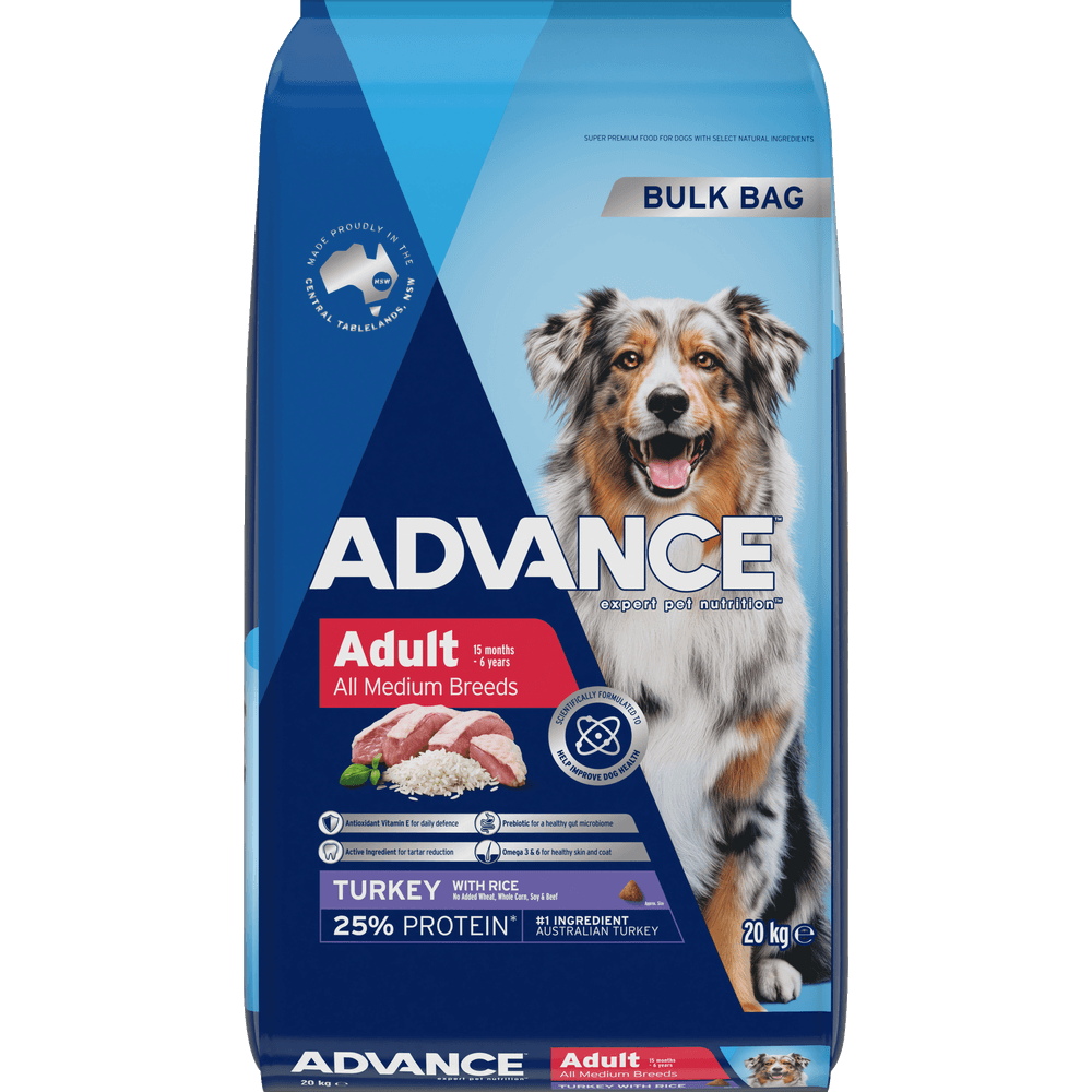Medium Adult Dry Dog Food Turkey With Rice