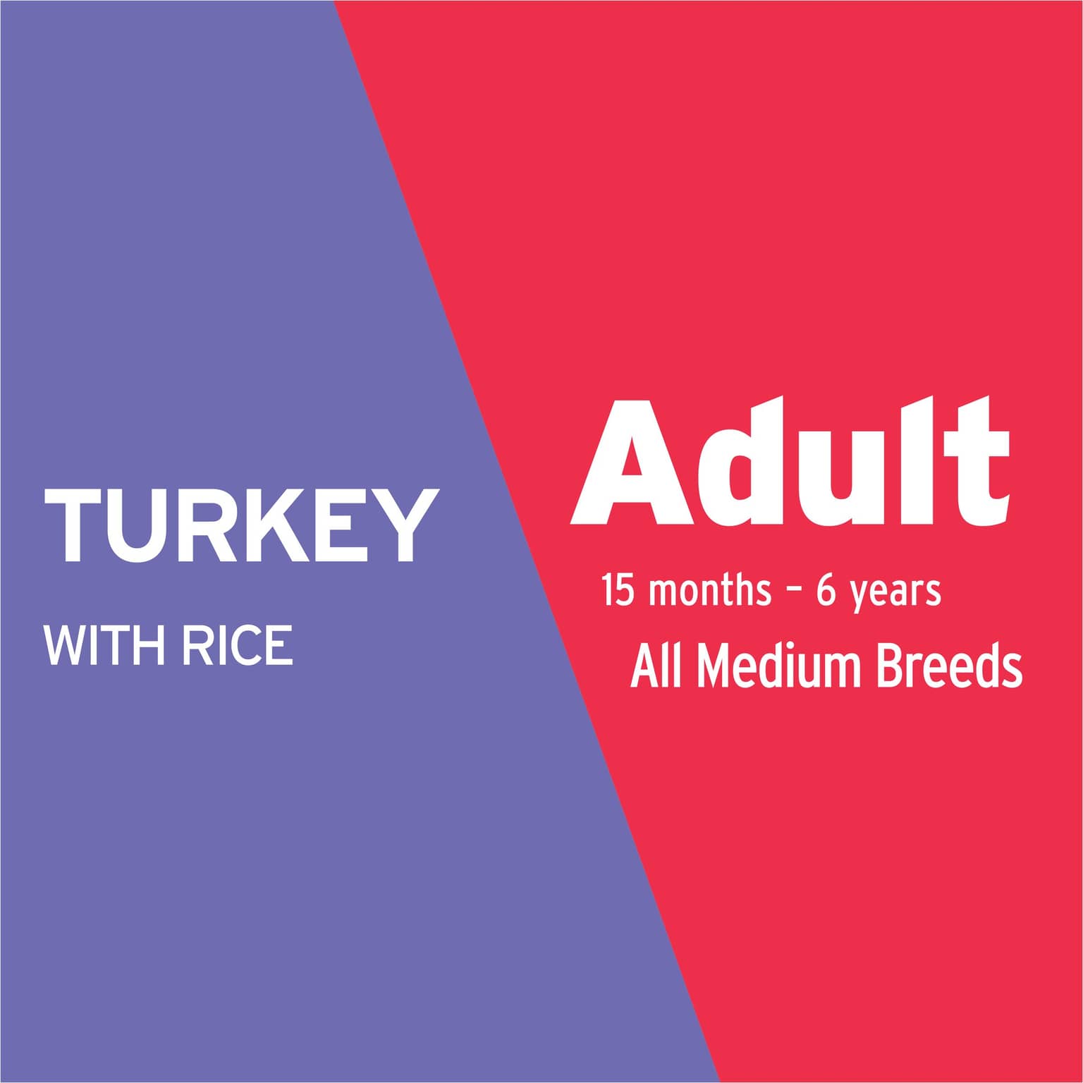 ADVANCE Medium Adult Dry Dog Food Turkey With Rice