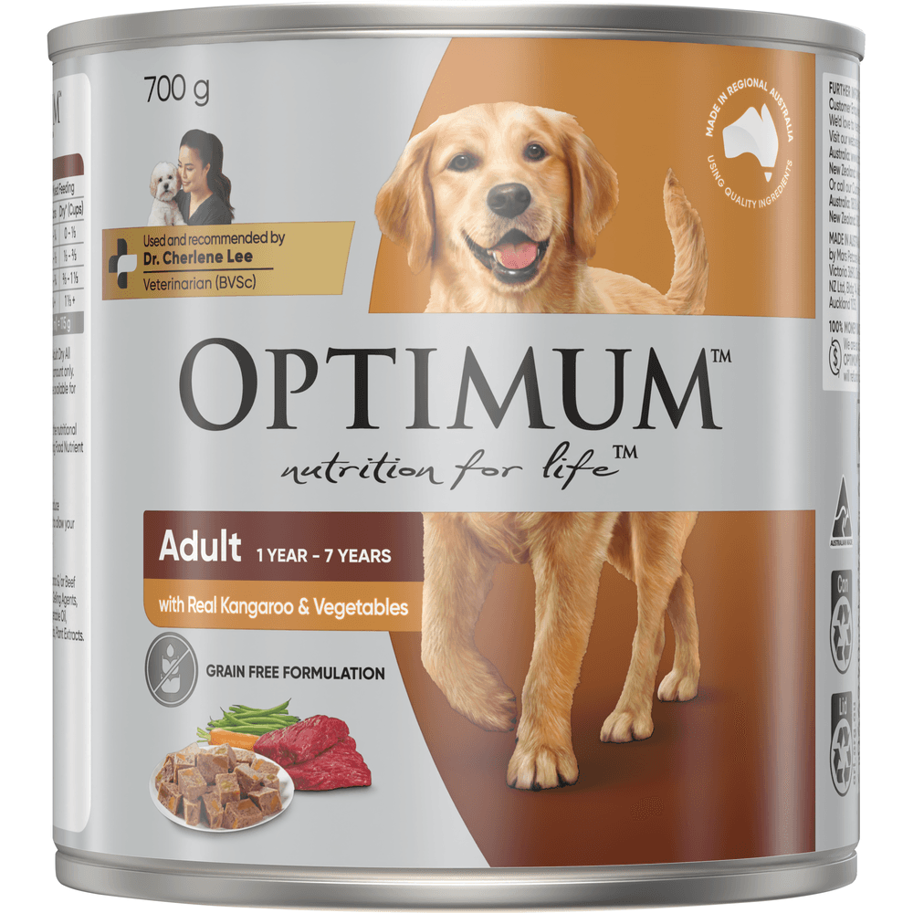 Adult Kangaroo And Vegetables Wet Dog Food Can