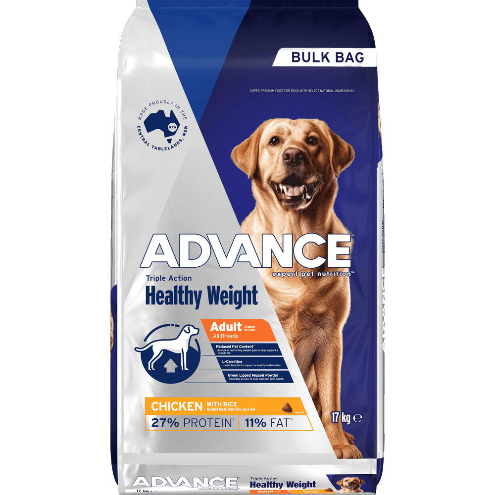 Healthy Weight Adult Dry Dog Food Chicken and Rice
