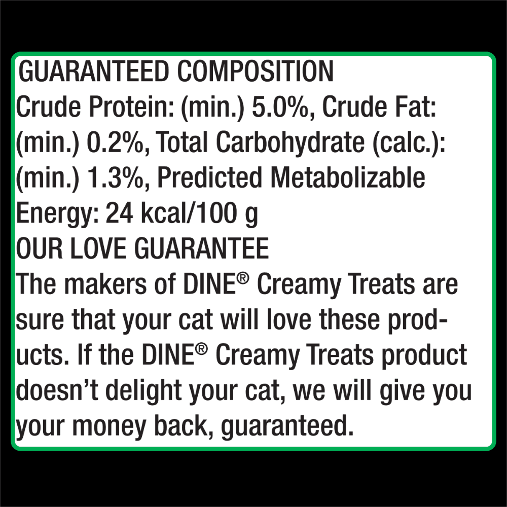 Dine Natural Creamy Cat Treats Tuna and Prawn with Flaked Tuna