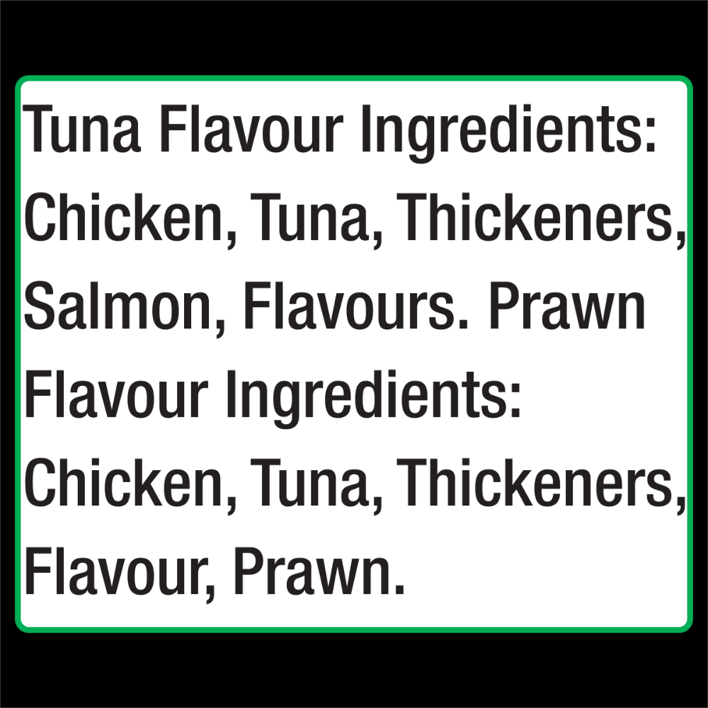 Dine Natural Creamy Cat Treats Tuna and Prawn with Flaked Tuna