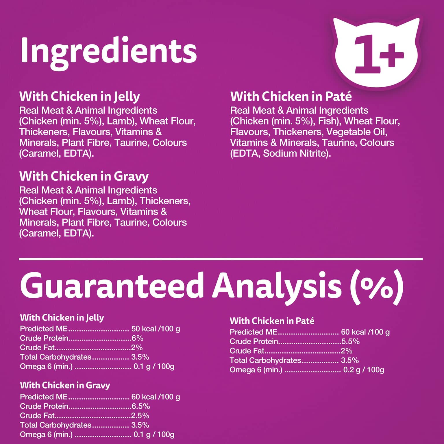 Whiskas Variety Pack Chicken Wet Cat Food