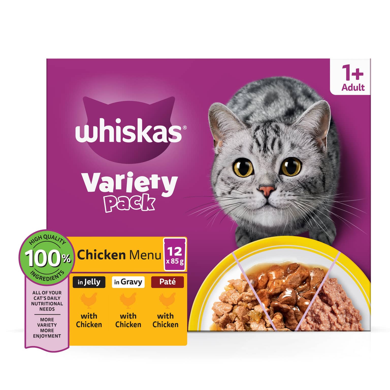 Whiskas Variety Pack Chicken Wet Cat Food