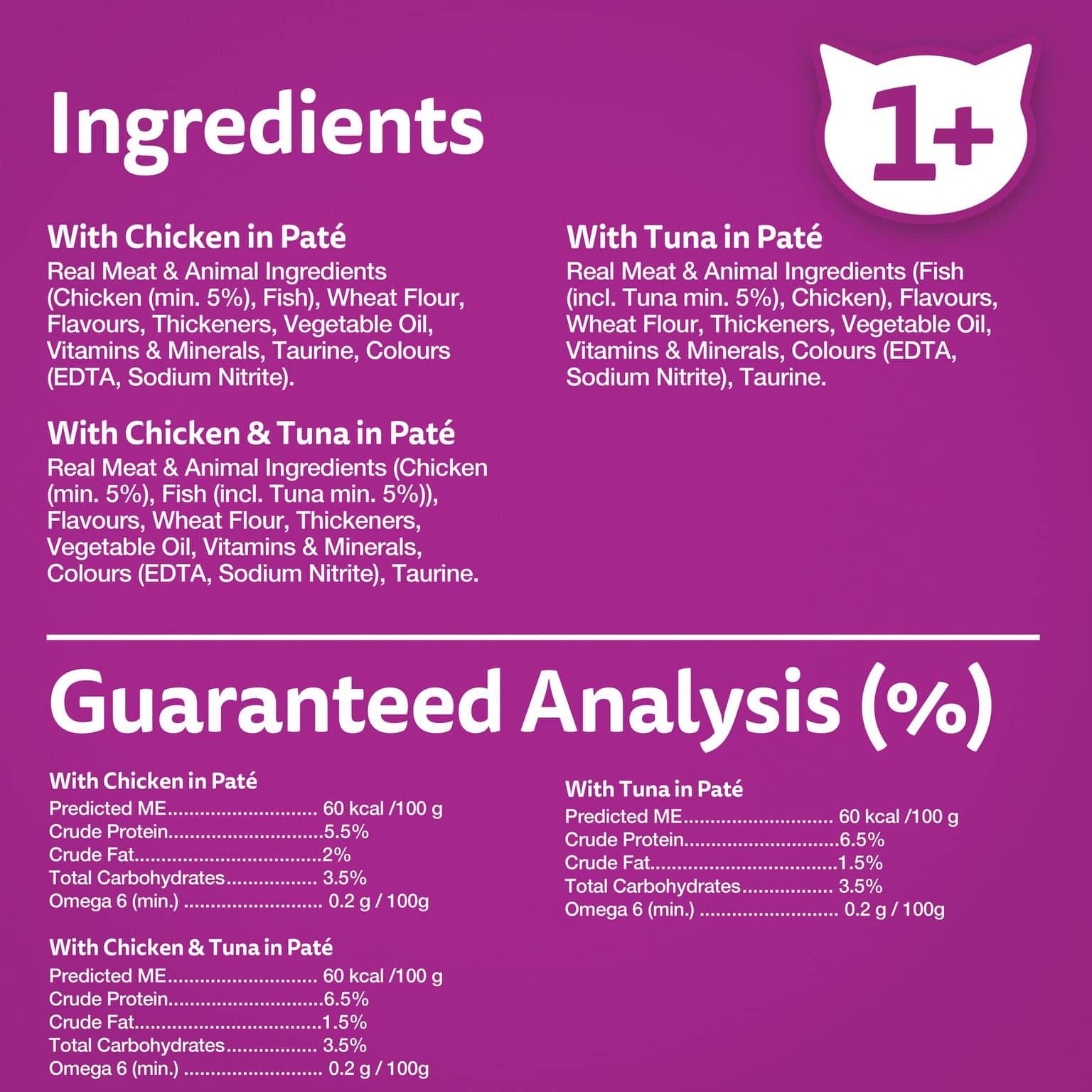Whiskas Variety Pack Mixed Wet Cat Food Pate
