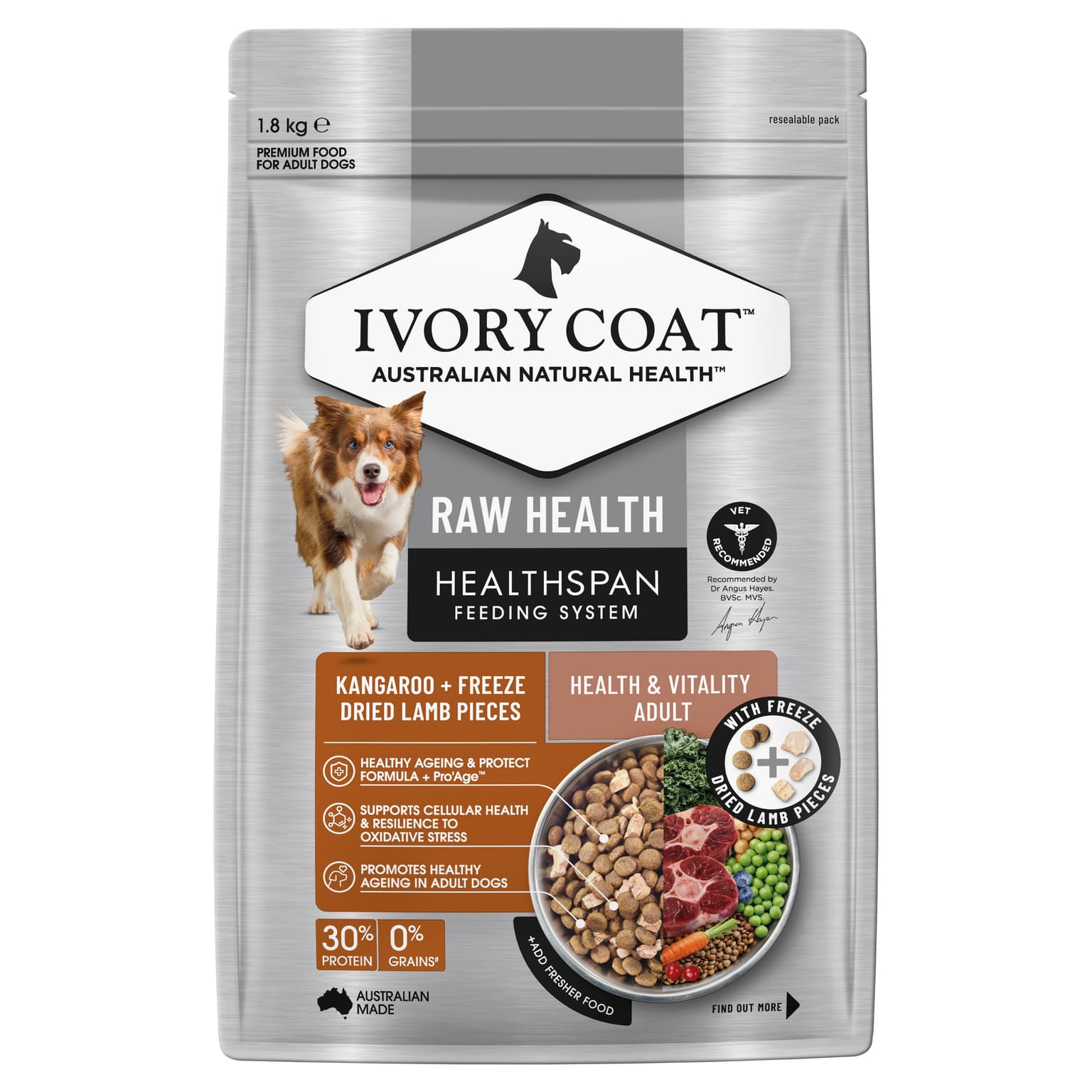 Raw Health & Vitality Adult Dry Dog Food
