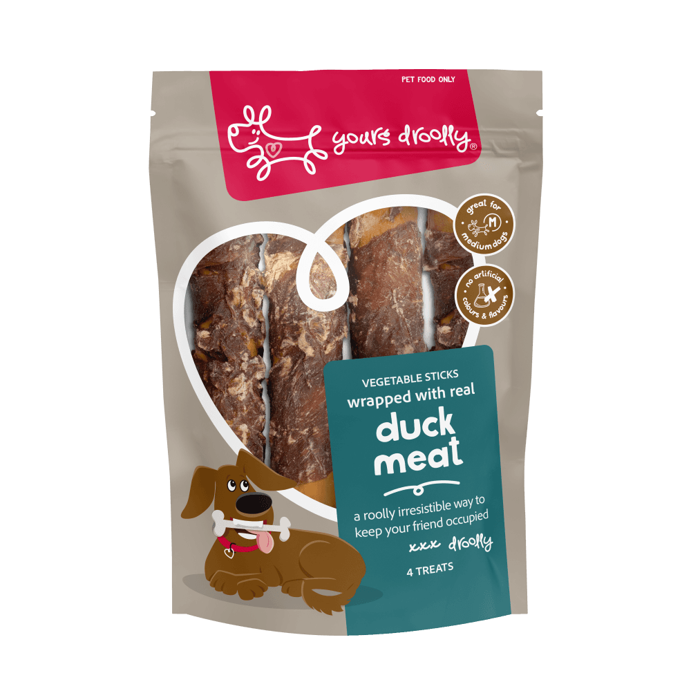 yours-droolly-duck-wrapped-medium-sticks-dog-treats