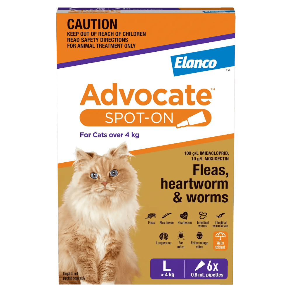 Flea & Worm Spot-On Cat Large Purple