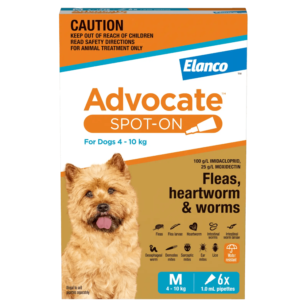 Aqua Flea & Worm Spot-On for Medium Dogs