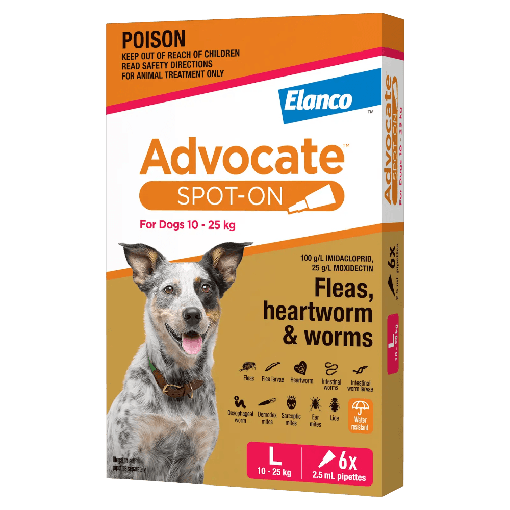 Advocate Red Flea & Worm Spot-On for Large Dogs