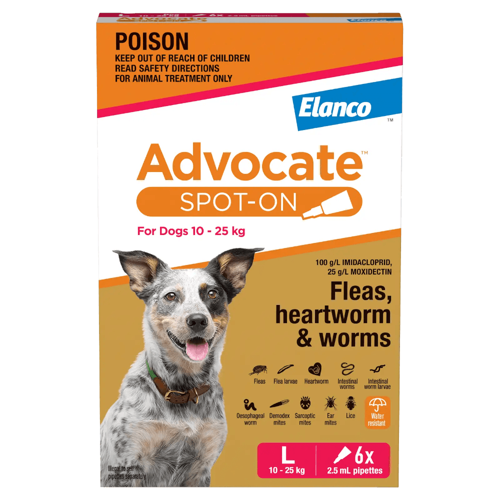 Advocate Red Flea & Worm Spot-On for Large Dogs