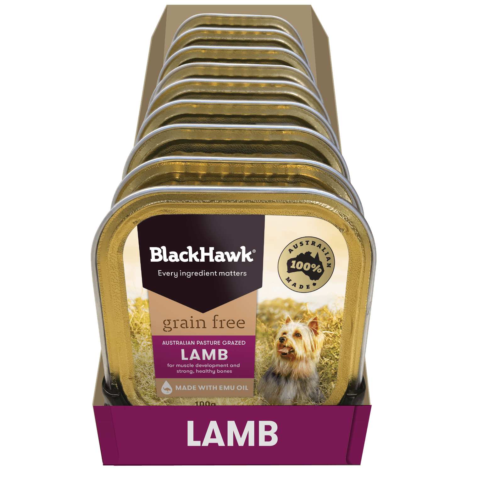 black-hawk-grain-free-adult-lamb-wet-dog-food-tray