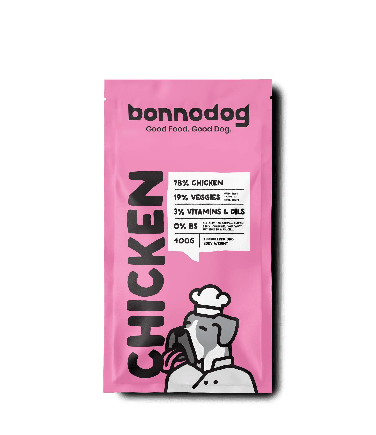Gently Cooked Frozen Dog Food Chicken