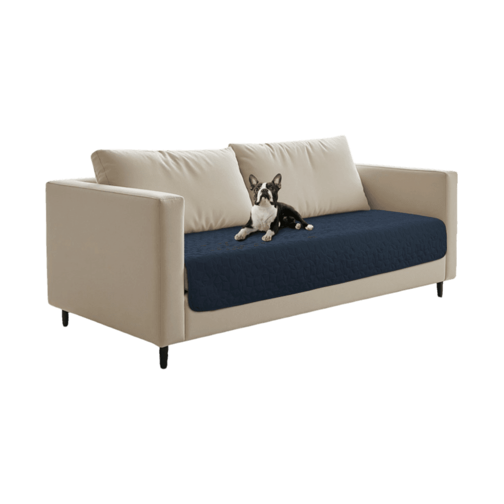 Sofur Waterproof Two Seater Dog Couch Cover Protector Midnight Blue