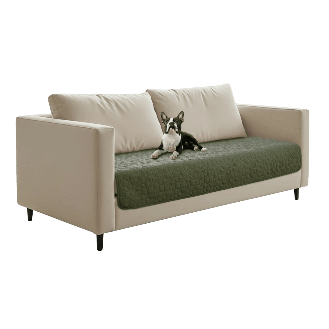 Charlies Sofur Waterproof Two Seater Dog Couch Cover Protector Olive