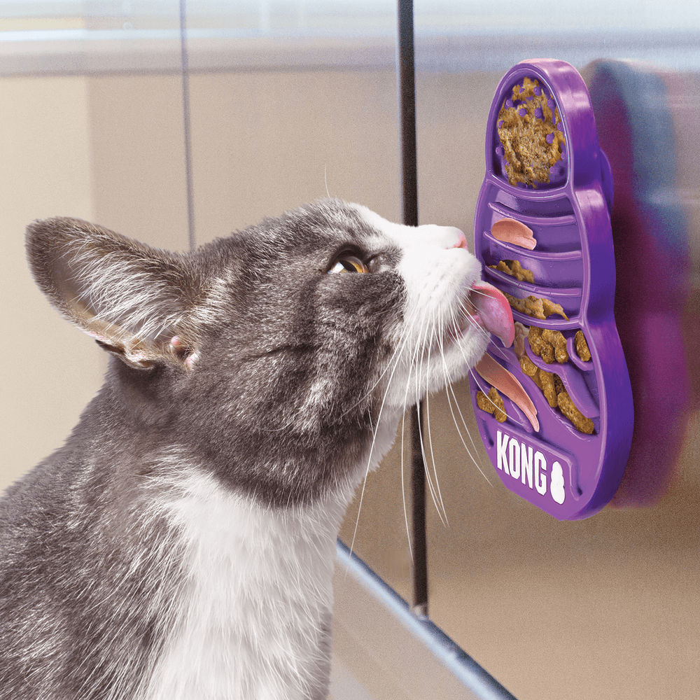 KONG Licks Kitty Cat Slow Feeder