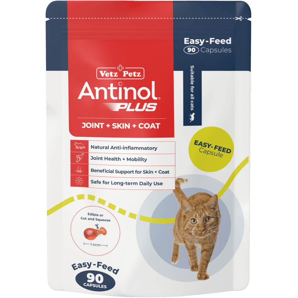 Antinol Plus Easy Feed Joint Supplement Capsules For Cats