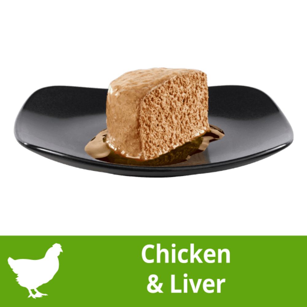 Dine Perfect Portions Pate Chicken Liver Cat Wet Food Tray