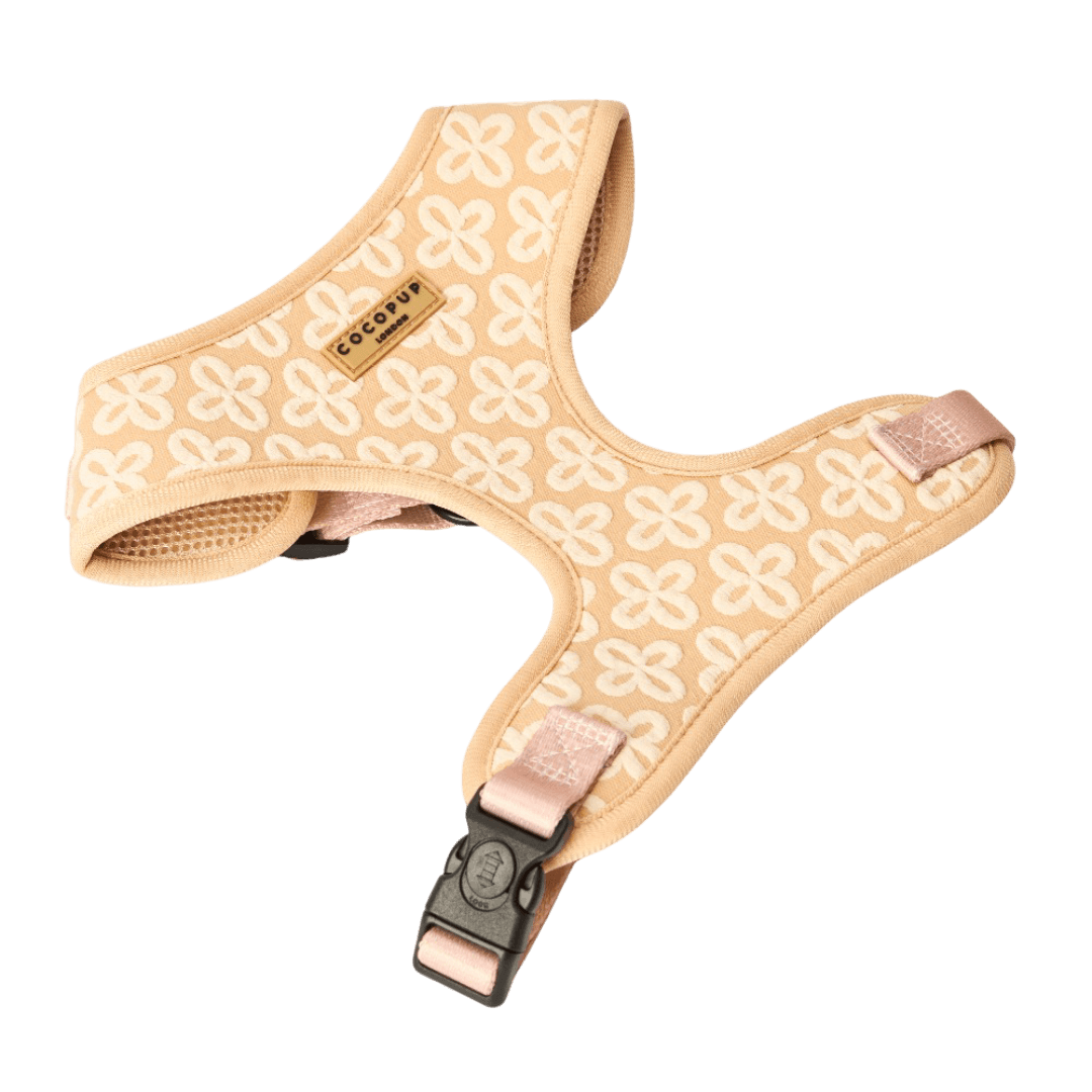 cocopup-london-adjustable-neck-dog-harness-luxe-vanilla-flower