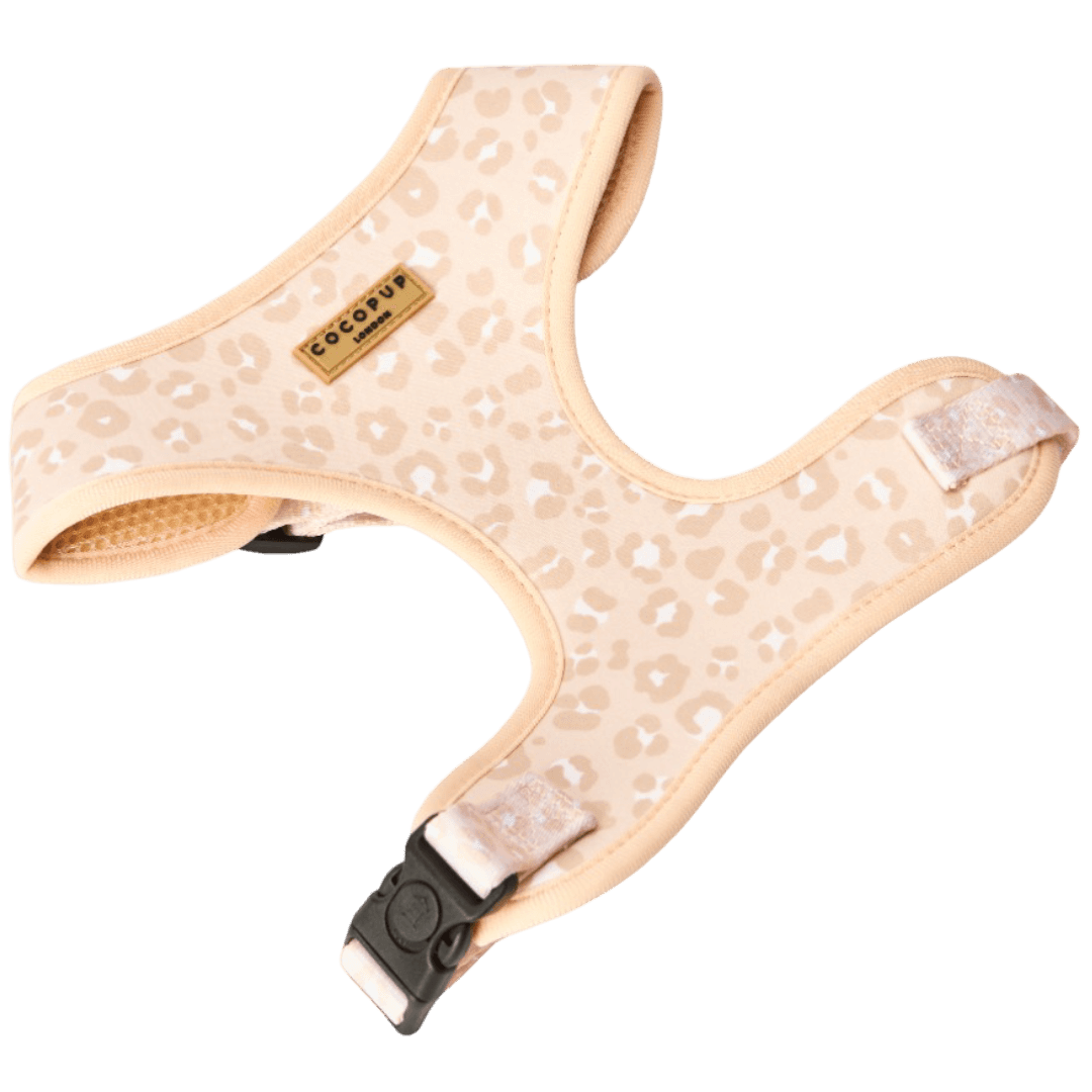 Adjustable Dog Harness in Nude Chic Leopard