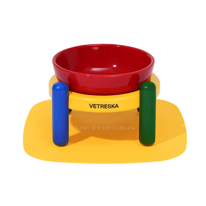 vetreska-elevated-pet-bowl-and-mat-set-chroma