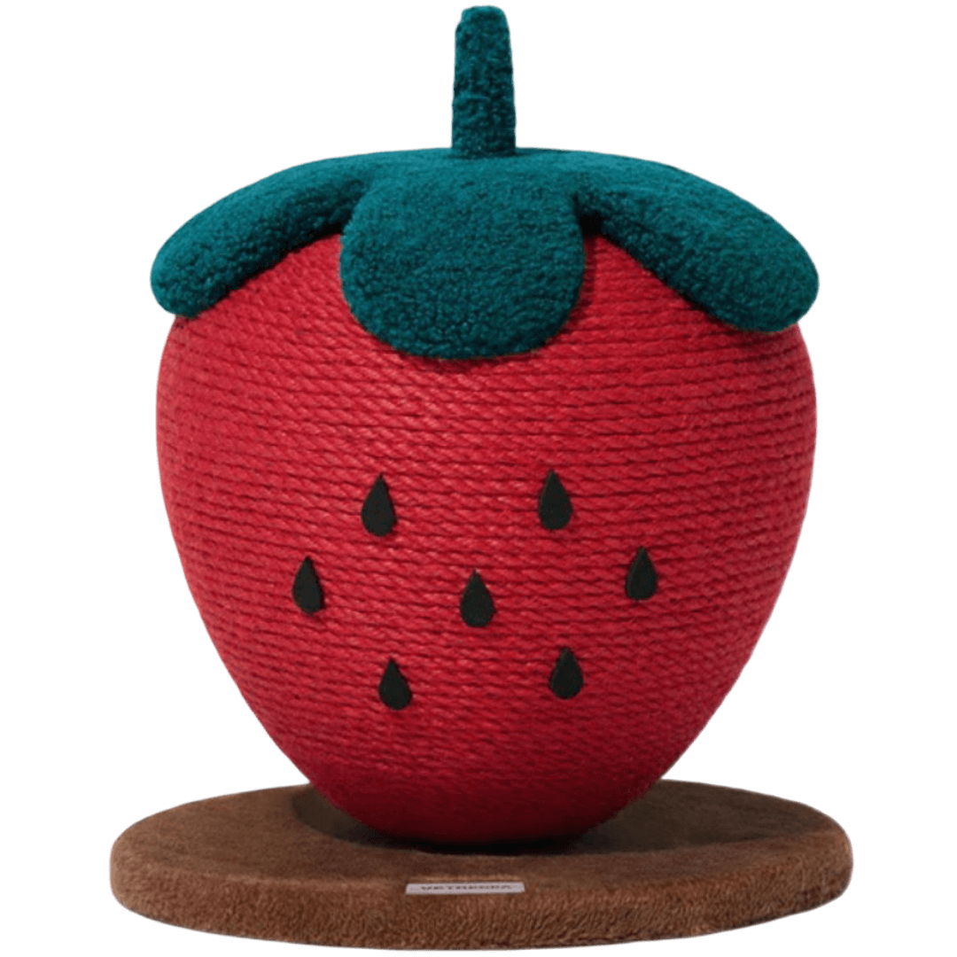 vetreska-strawberry-cat-scratching-ball