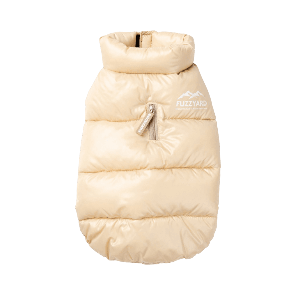 East Harlem Dog Puffer Jacket in Tan