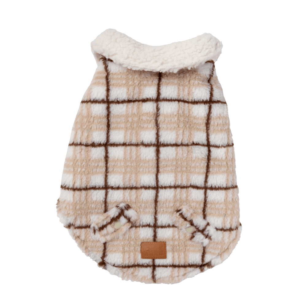 The Lumberjack Dog Coat in Beige