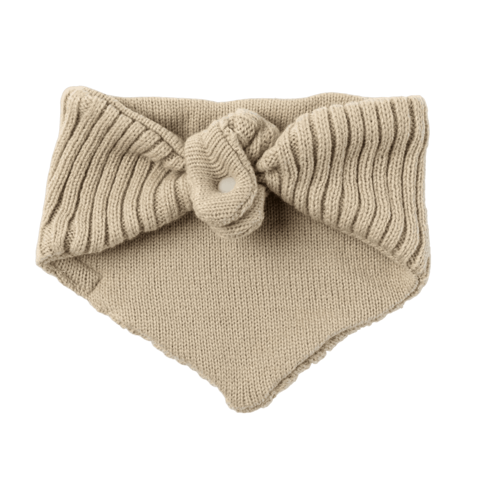 Life Knitted Dog Bandana Sandstone