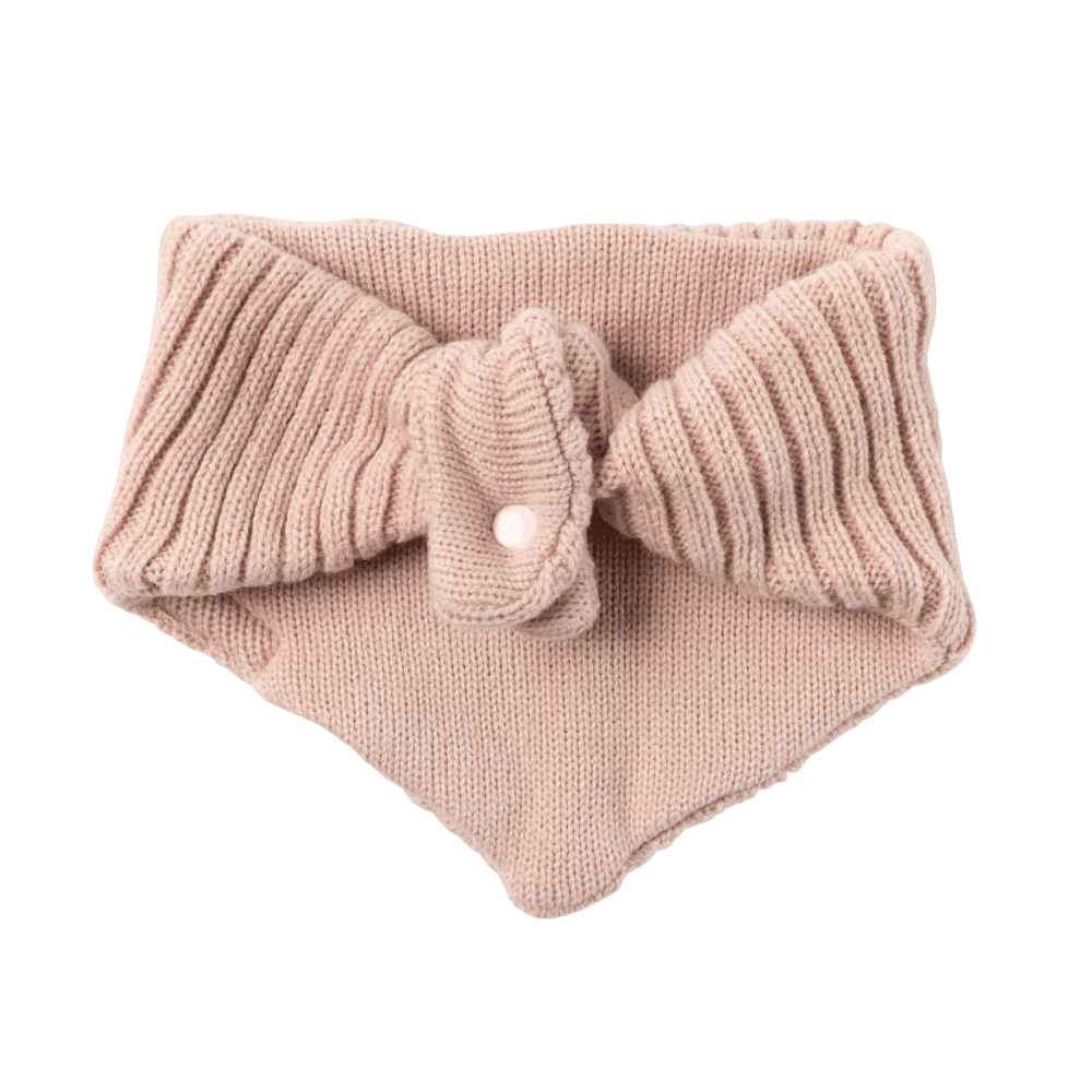 Life Knitted Dog Bandana Soft Blush