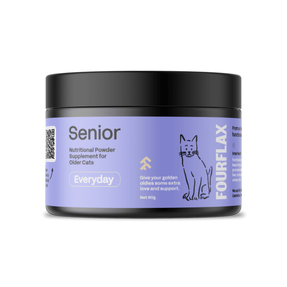 Fourflax Senior - Nutritional Supplement Powder for Ageing Cats