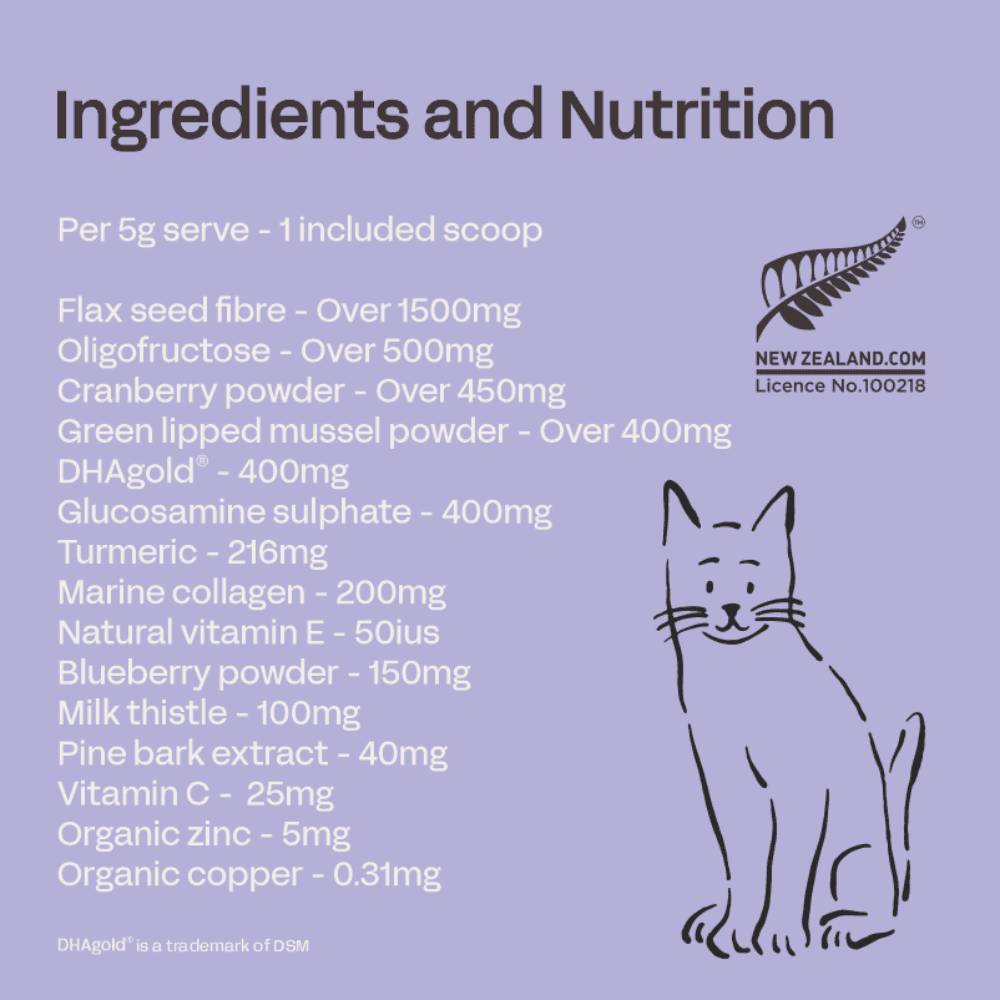 Fourflax Senior - Nutritional Supplement Powder for Ageing Cats