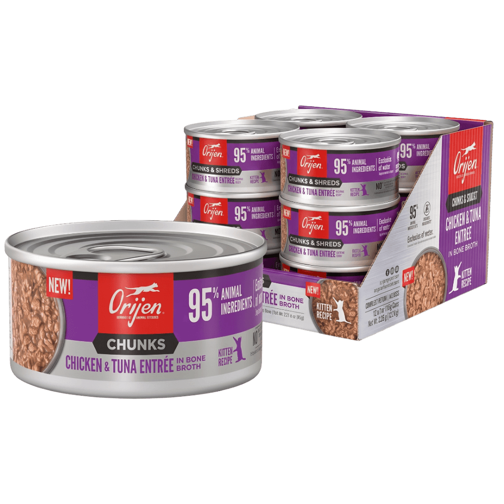 Chunks And Shreds Kitten Chicken And Tuna Wet Cat Food