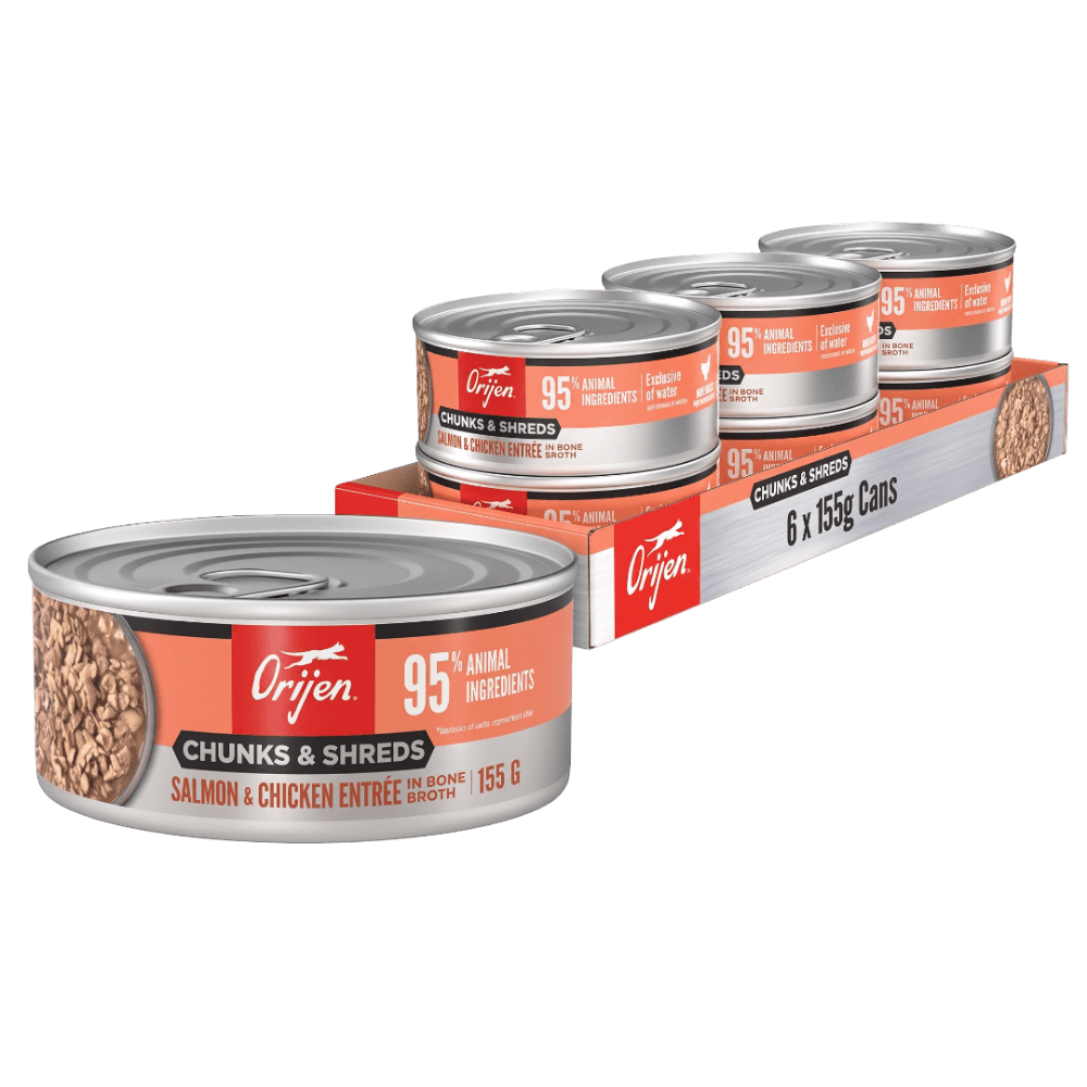Chunks & Shreds Salmon & Chicken Adult Wet Cat Food Cans