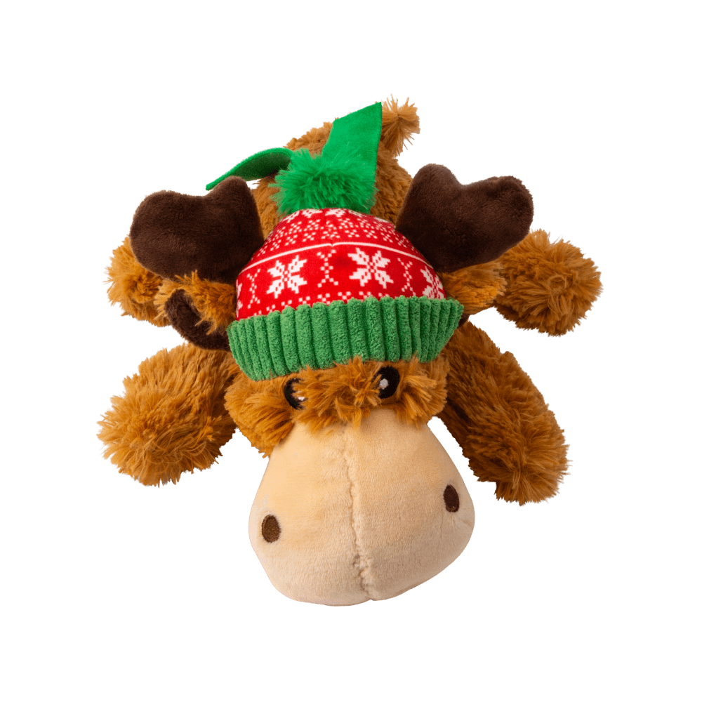 Holiday Cozie Reindeer Plush Dog Toy