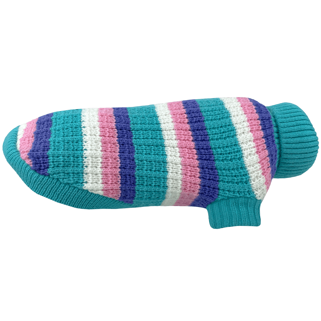 Soho Knit Cyan Crush Dog Jumper