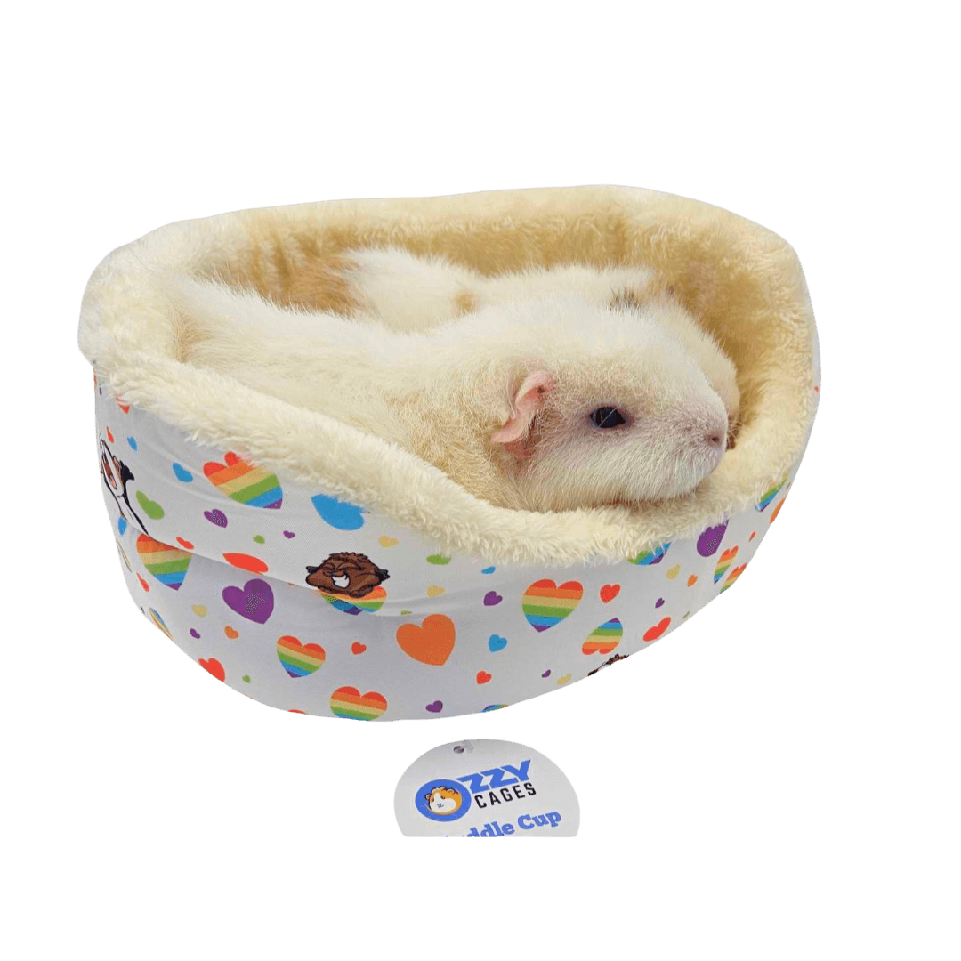 ozzy-cages-cuddle-cup-rainbow-hearts-guinea-pig-soft-bed