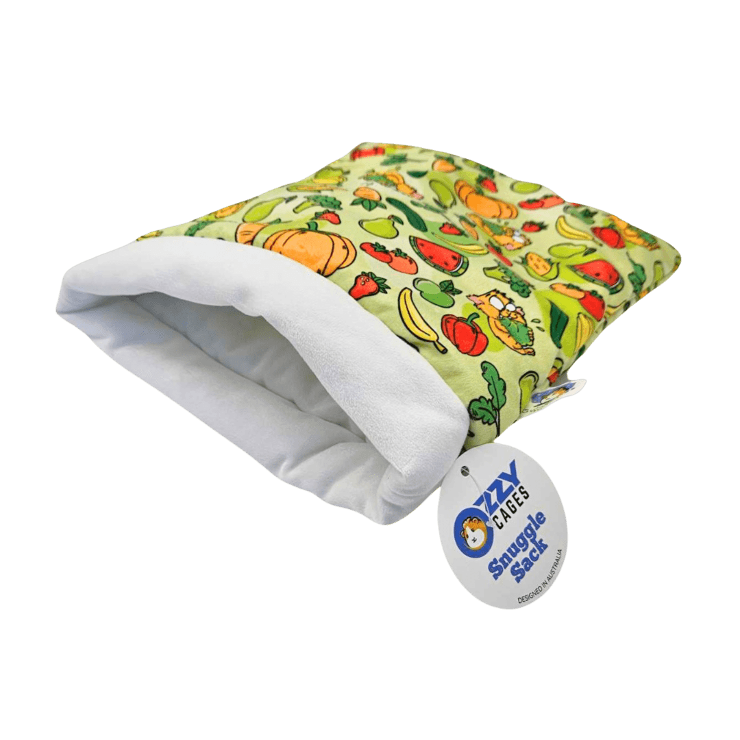 ozzy-cages-snuggle-sack-veggie-patch-guinea-pig-soft-bed