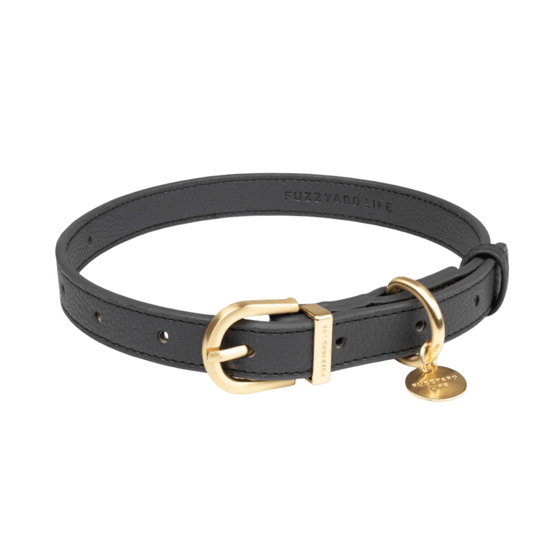 Life Atelier Vegan Leather Dog Collar in Slate Grey
